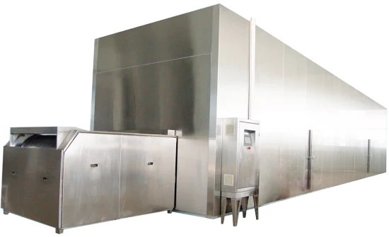 Industrial Vegetable & Seafood Impinging Tunnel Freezer